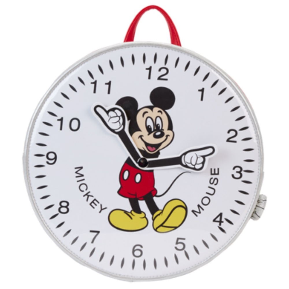NWT Loungefly Disney Mickey Mouse Exclusive Vintage Watch Figural Mini Backpack